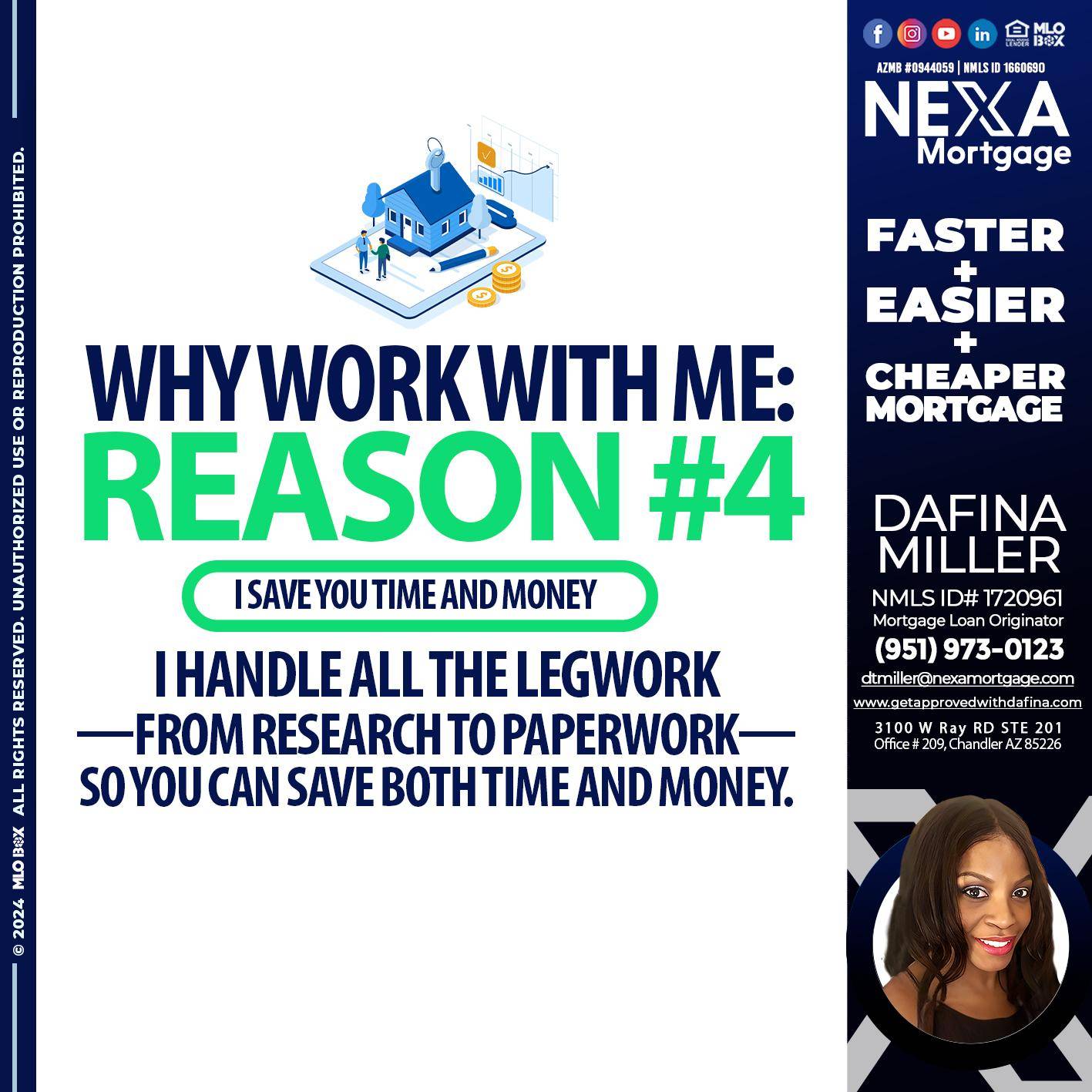 reason 4 - Dafina Miller -Mortgage Loan Originator