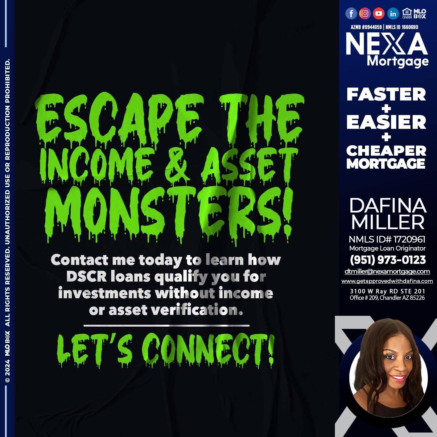 ESCAPE THE INCOME - Dafina Miller -Mortgage Loan Originator