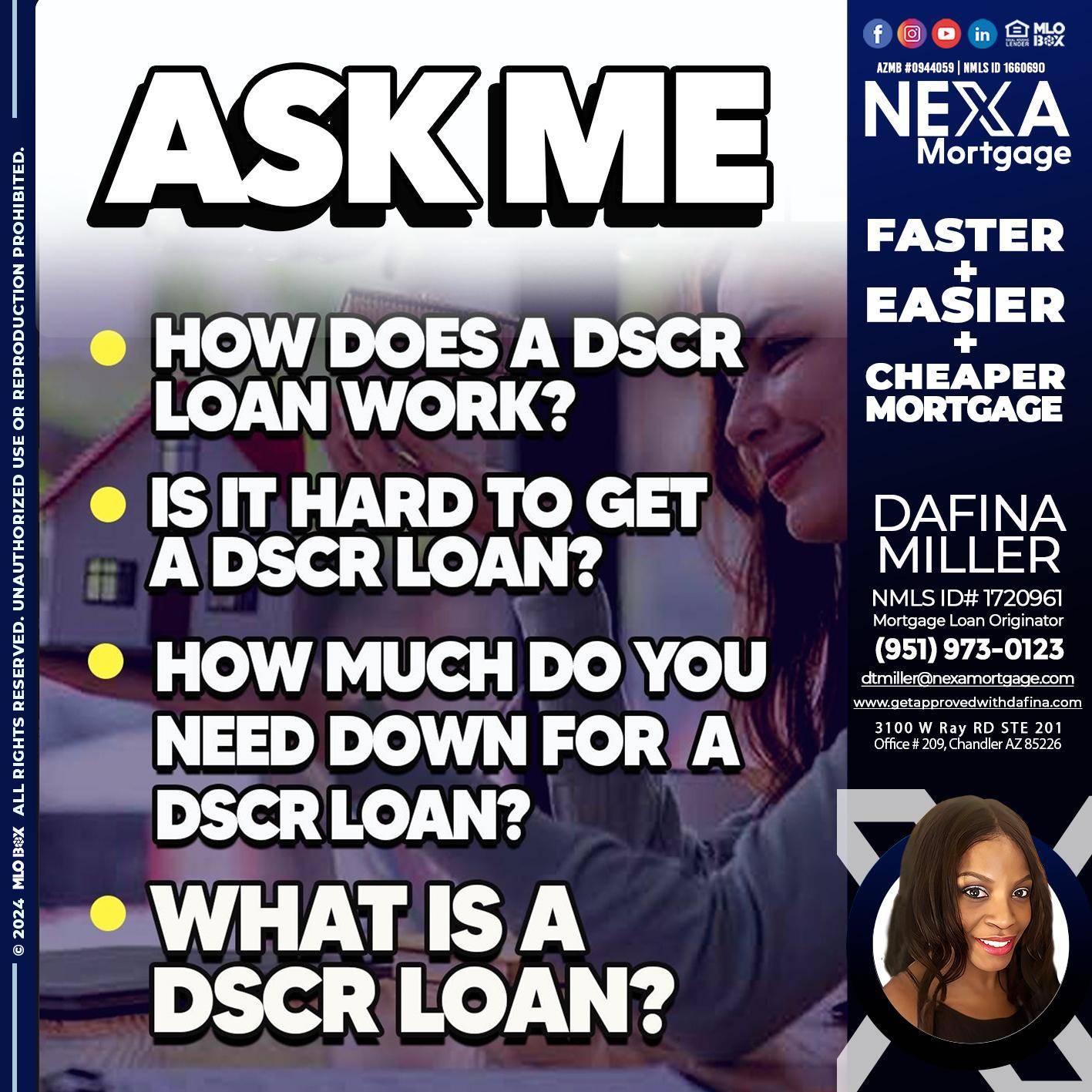 ASK ME - Dafina Miller -Mortgage Loan Originator