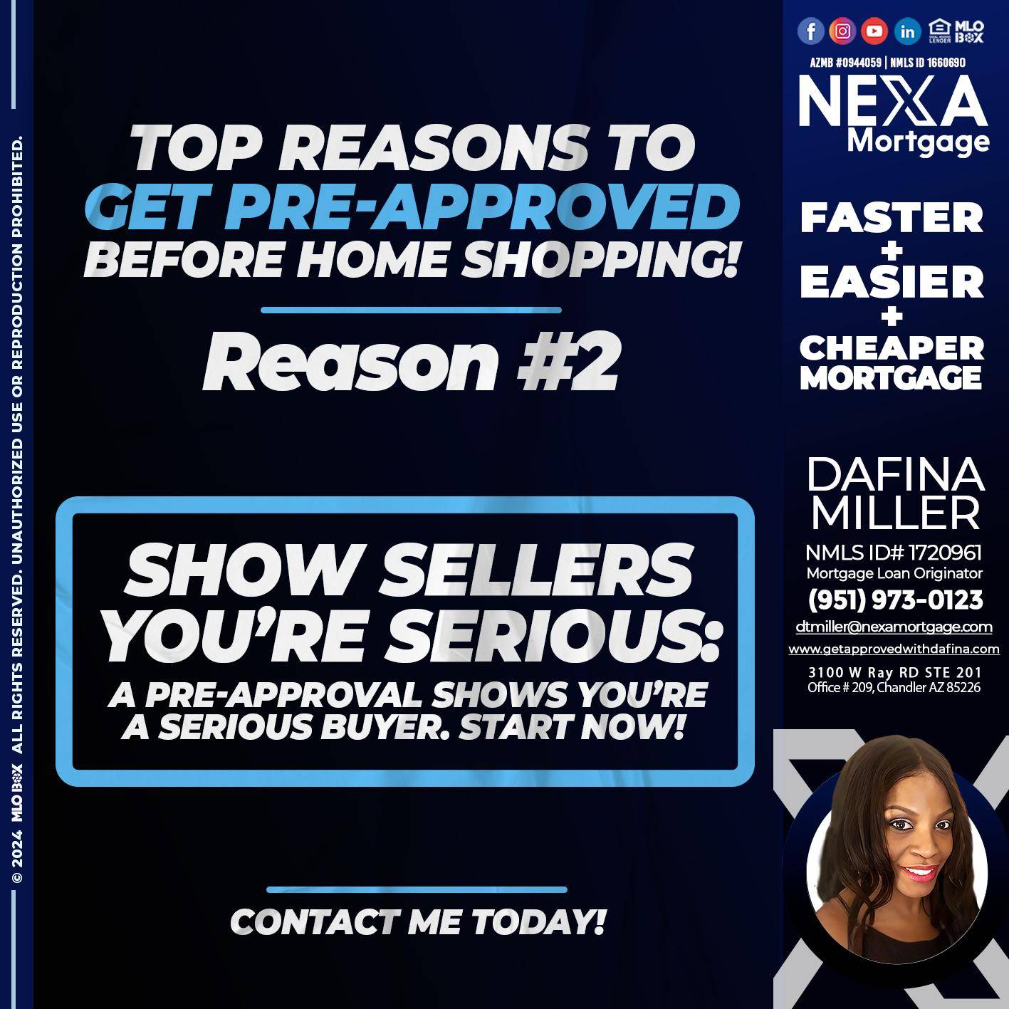 REASON 2 - Dafina Miller -Mortgage Loan Originator