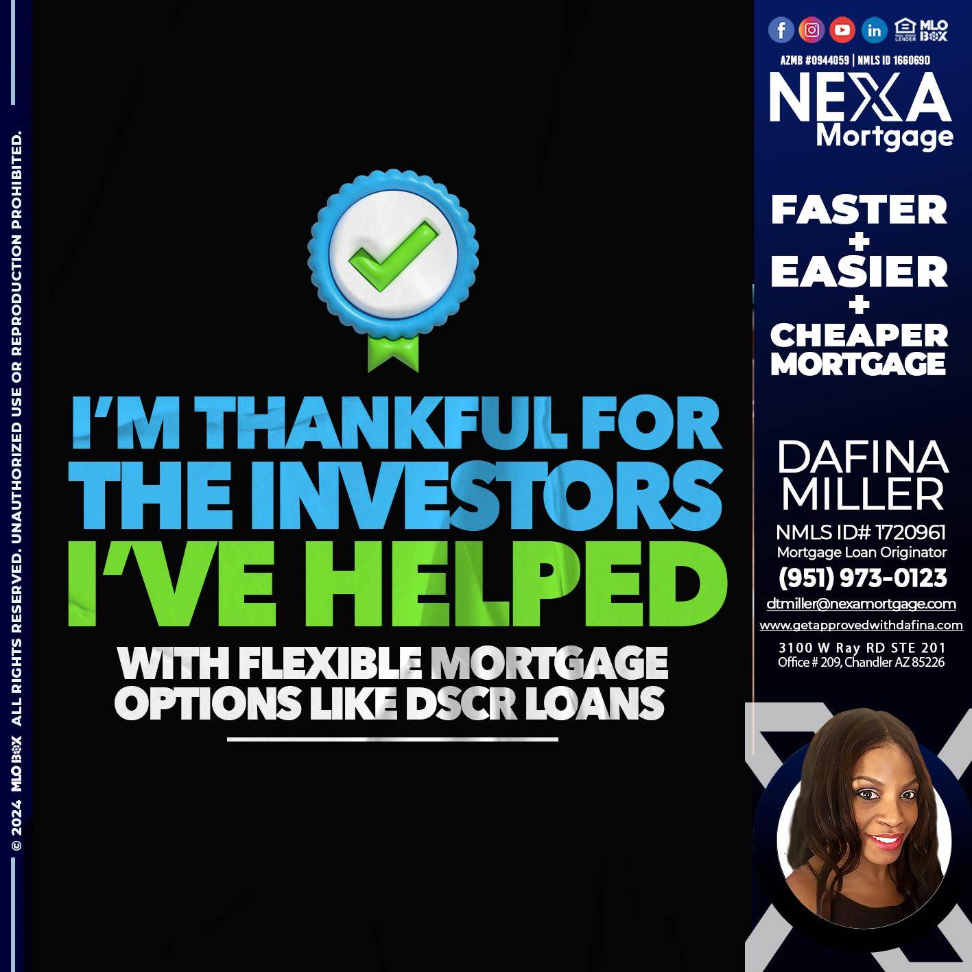 IM THANKFULL - Dafina Miller -Mortgage Loan Originator