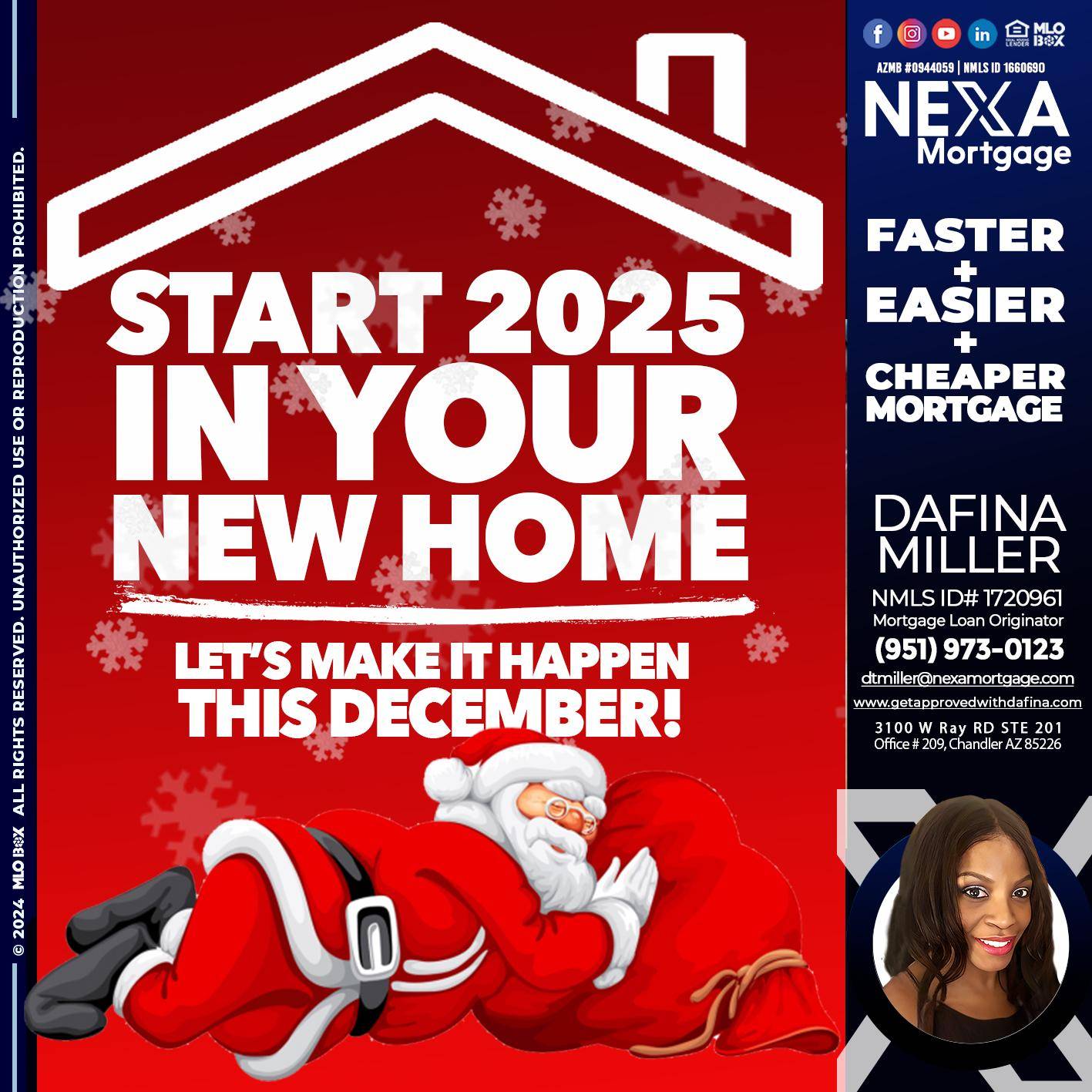 start 2025 - Dafina Miller -Mortgage Loan Originator