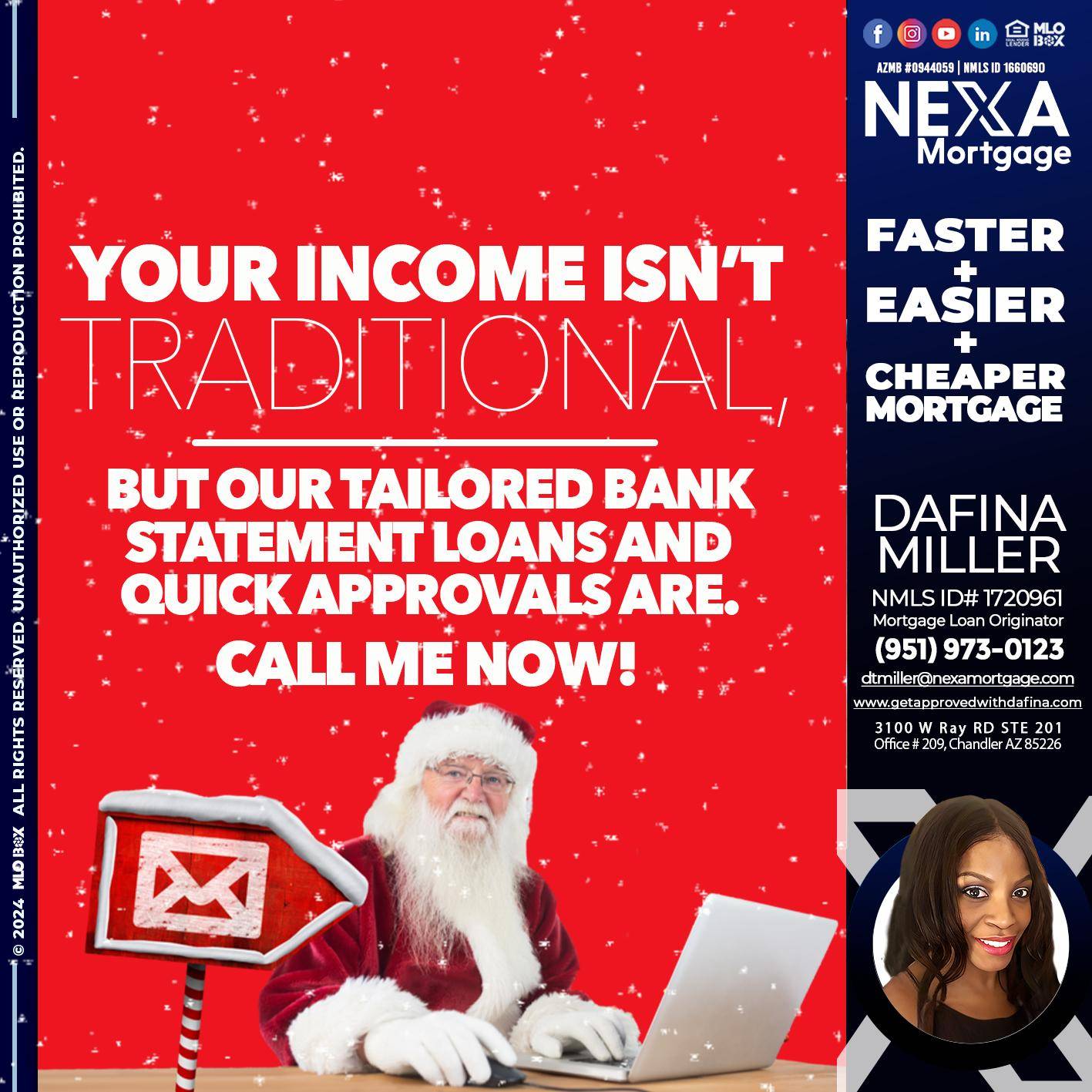 YOUR INCOME ISN´T - Dafina Miller -Mortgage Loan Originator
