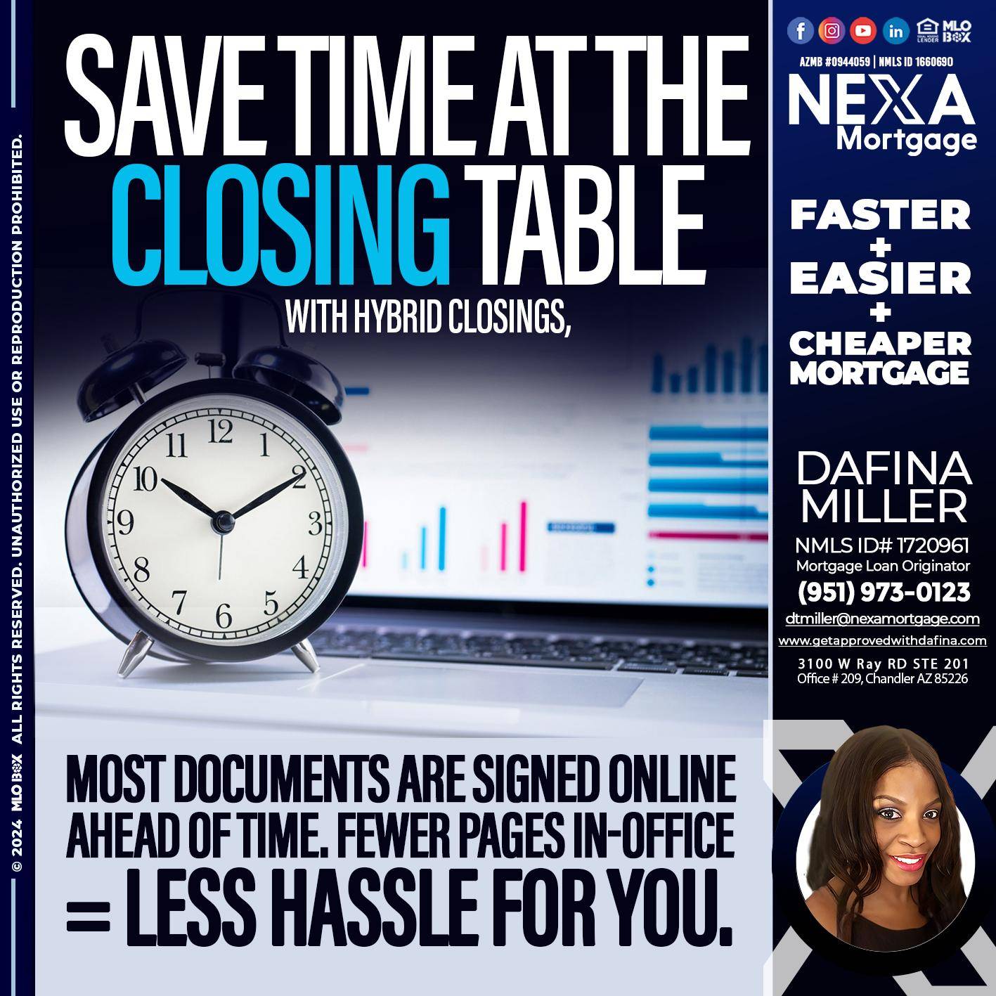 SAVE TIME - Dafina Miller -Mortgage Loan Originator