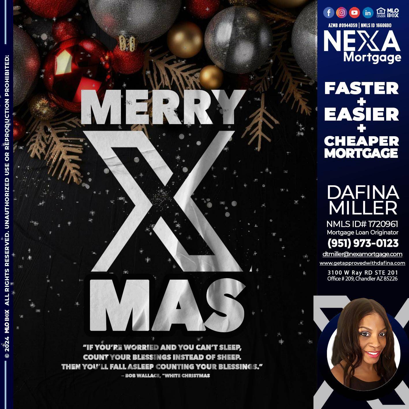 MERRY XMAS - Dafina Miller -Mortgage Loan Originator