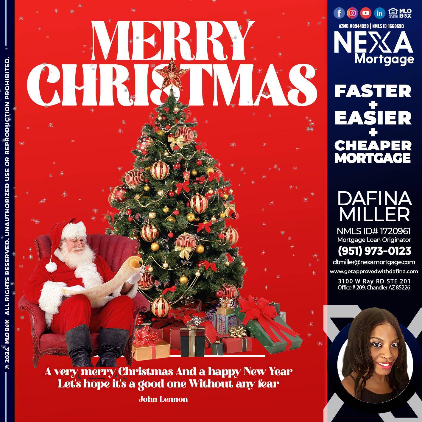MERRY CHRISTMASS - Dafina Miller -Mortgage Loan Originator