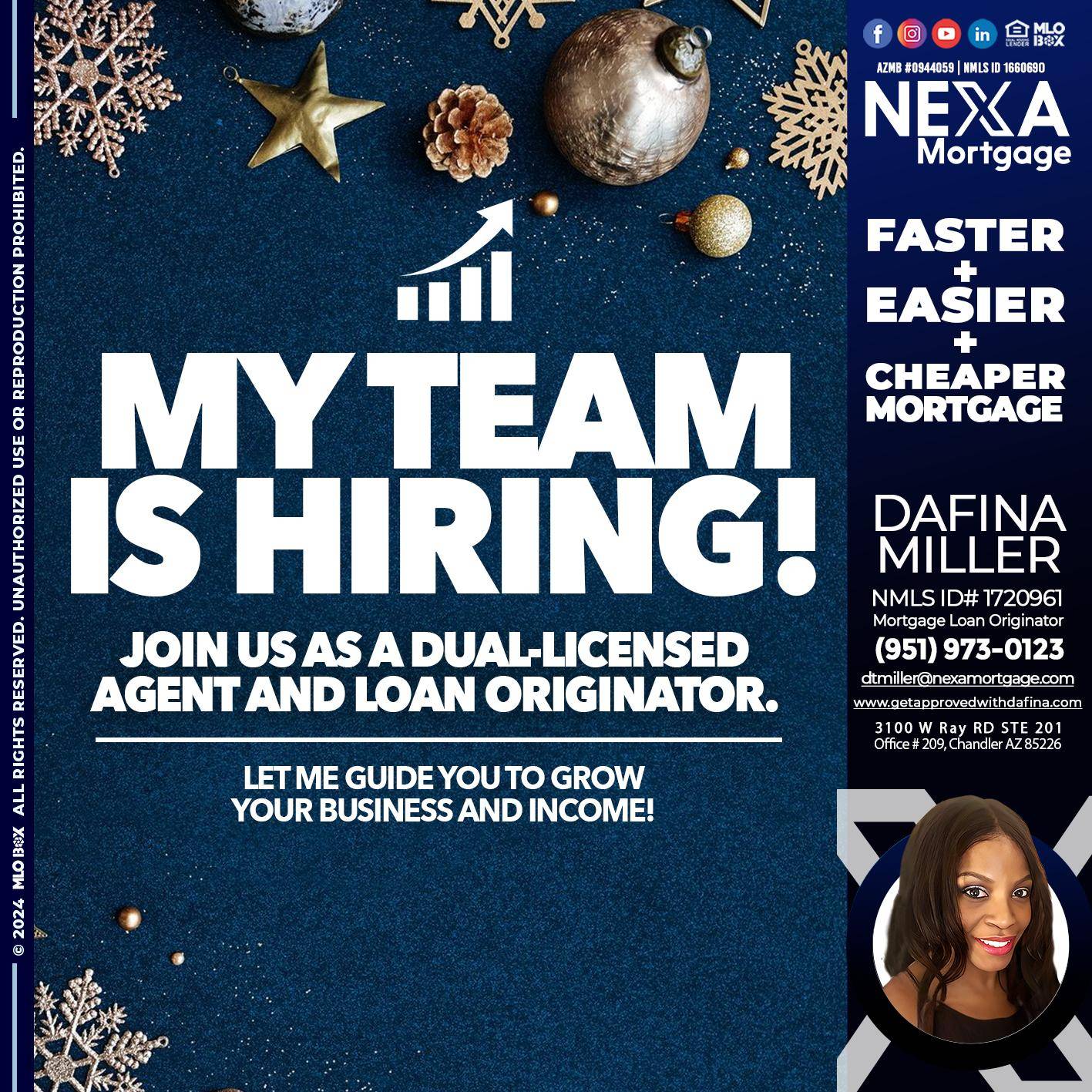 my team is hiring - Dafina Miller -Mortgage Loan Originator
