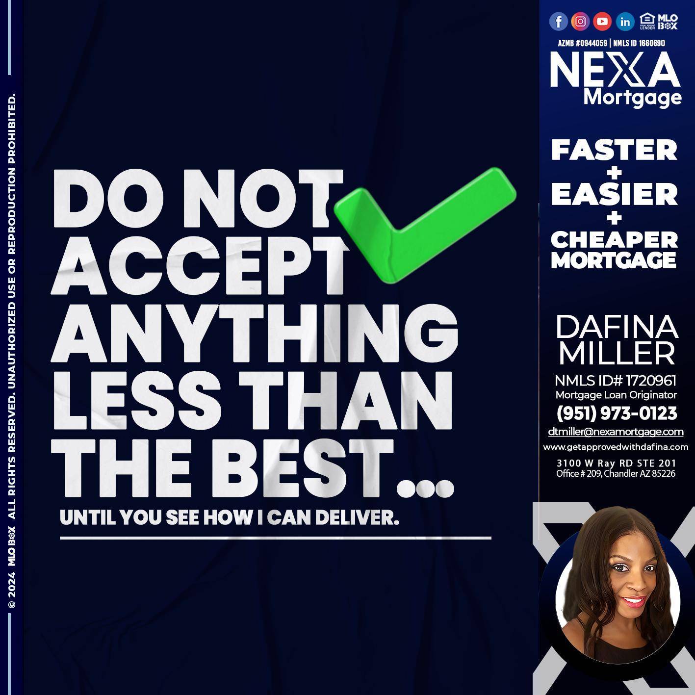 do not accept - Dafina Miller -Mortgage Loan Originator