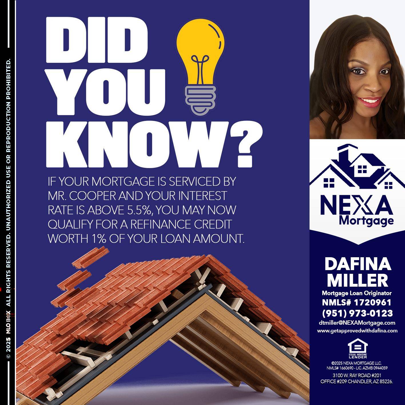 DID YOU KNOW? - Dafina Miller -Mortgage Loan Originator