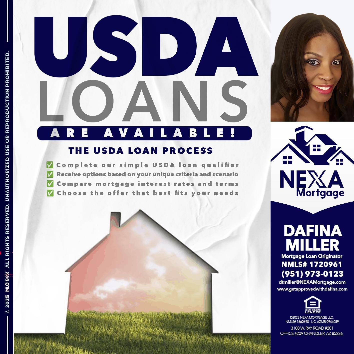 USDA LOANS - Dafina Miller -Mortgage Loan Originator