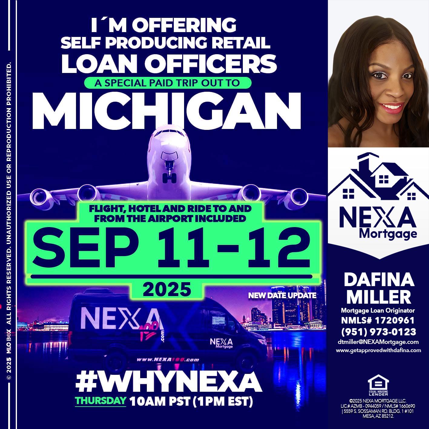 MICHIGAN TRIP - Dafina Miller -Mortgage Loan Originator