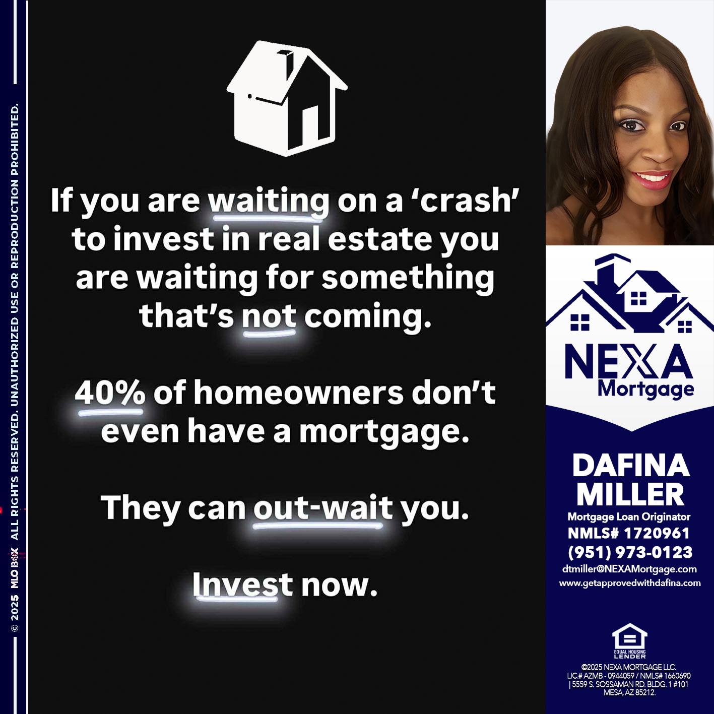 IF YOU ARE WAITING - Dafina Miller -Mortgage Loan Originator