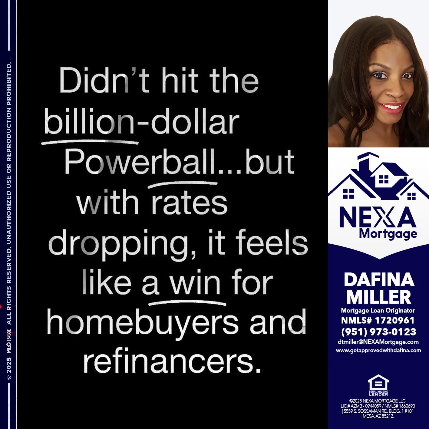 DIDNT HIT - Dafina Miller -Mortgage Loan Originator