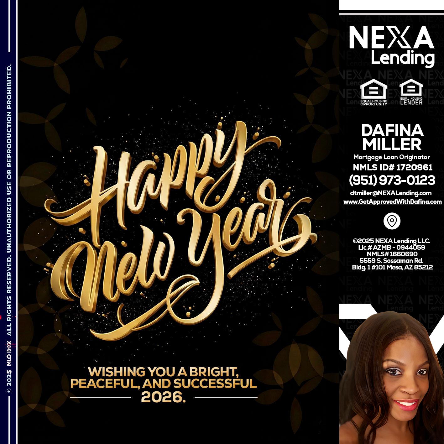 HAPPY NEW YEAR - Dafina Miller -Mortgage Loan Originator