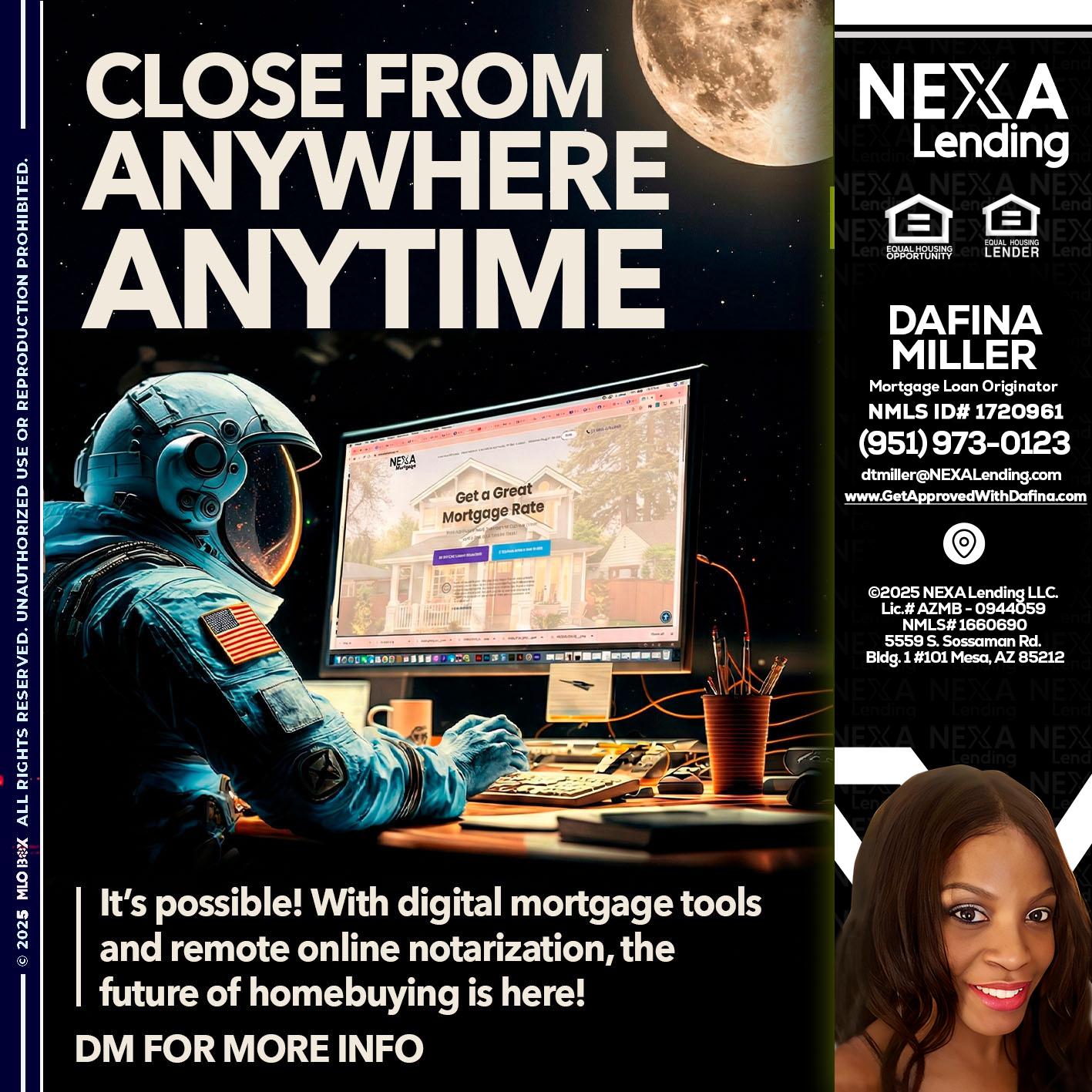 close from - Dafina Miller -Mortgage Loan Originator