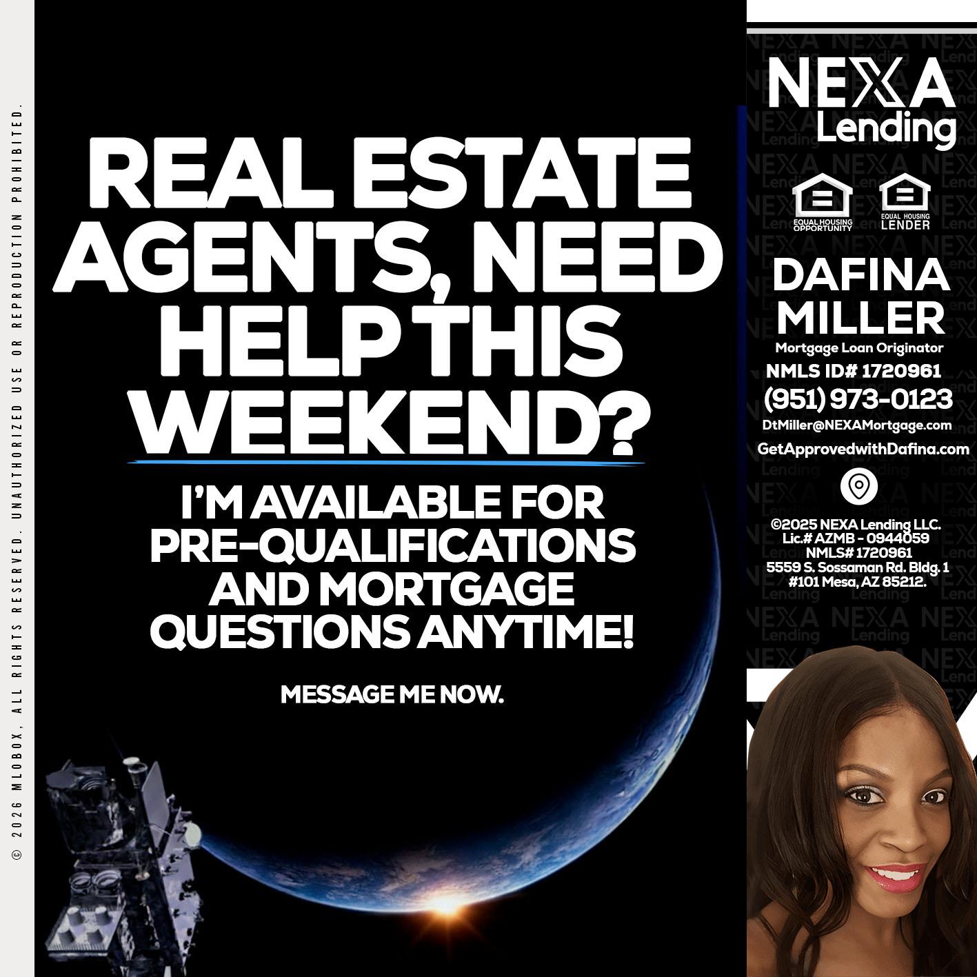 REAL ESTATE AGENTS - Dafina Miller -Mortgage Loan Originator