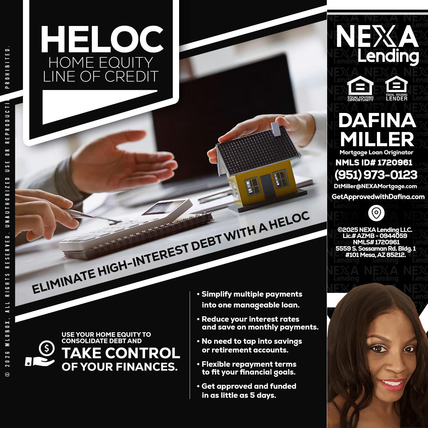 HELOC - Dafina Miller -Mortgage Loan Originator