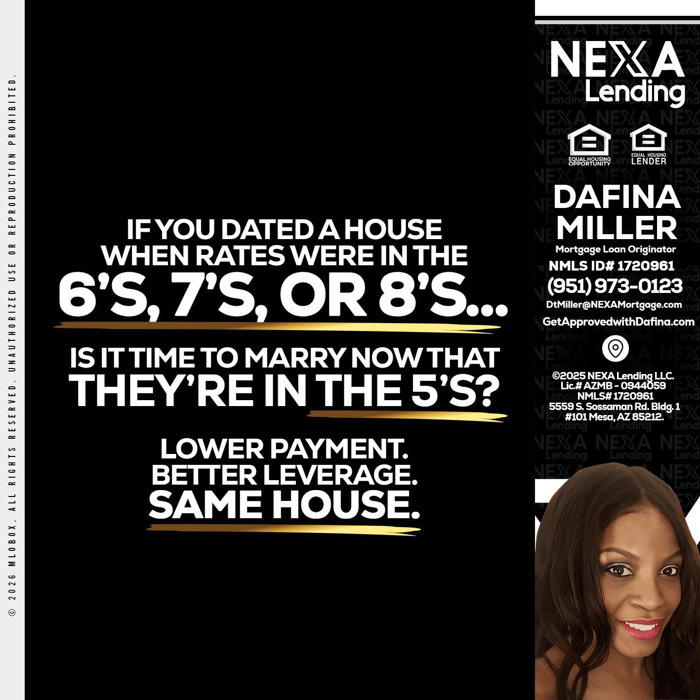 if you dated a house - Dafina Miller -Mortgage Loan Originator