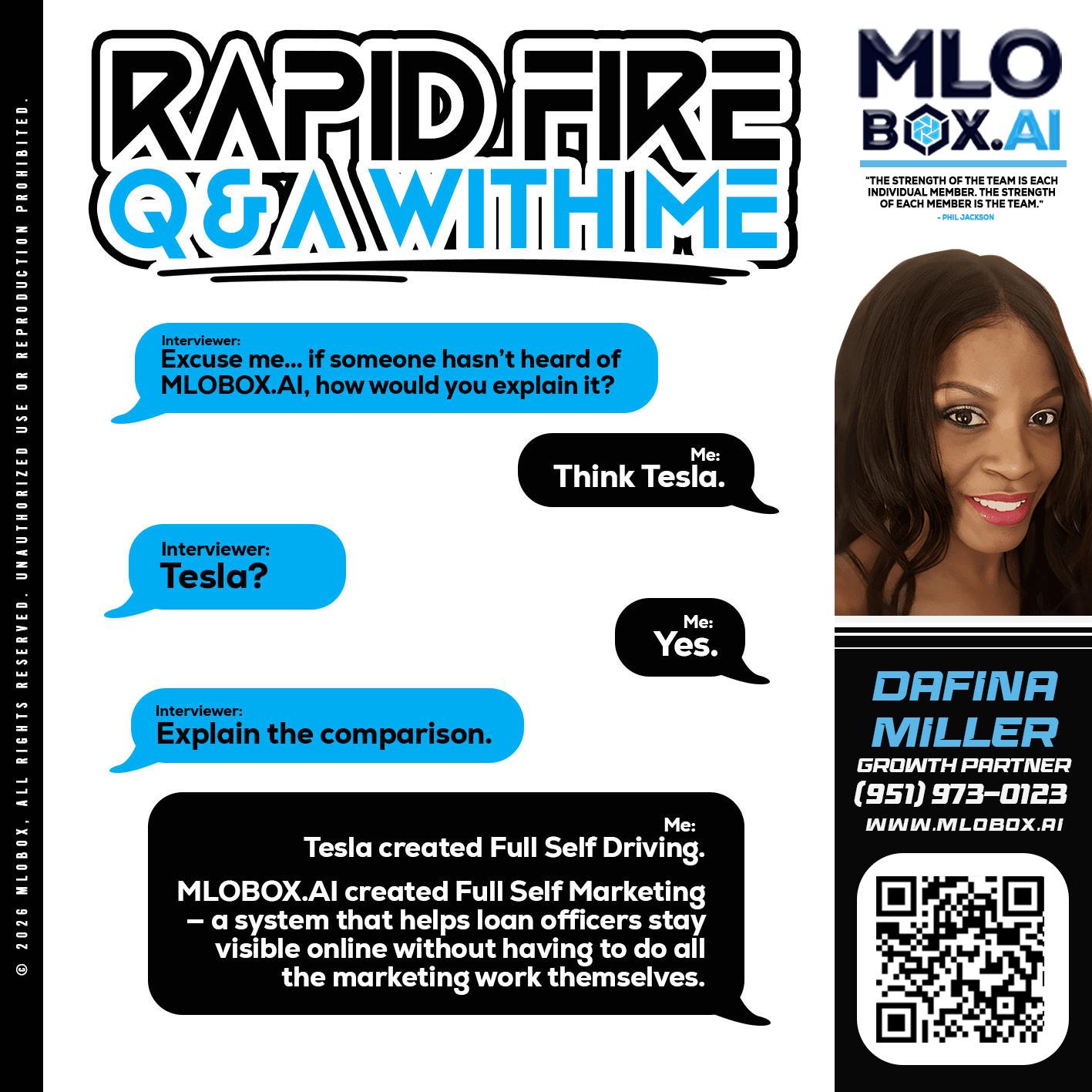 RAPID FIRE Q&A - Dafina Miller -Mortgage Loan Originator