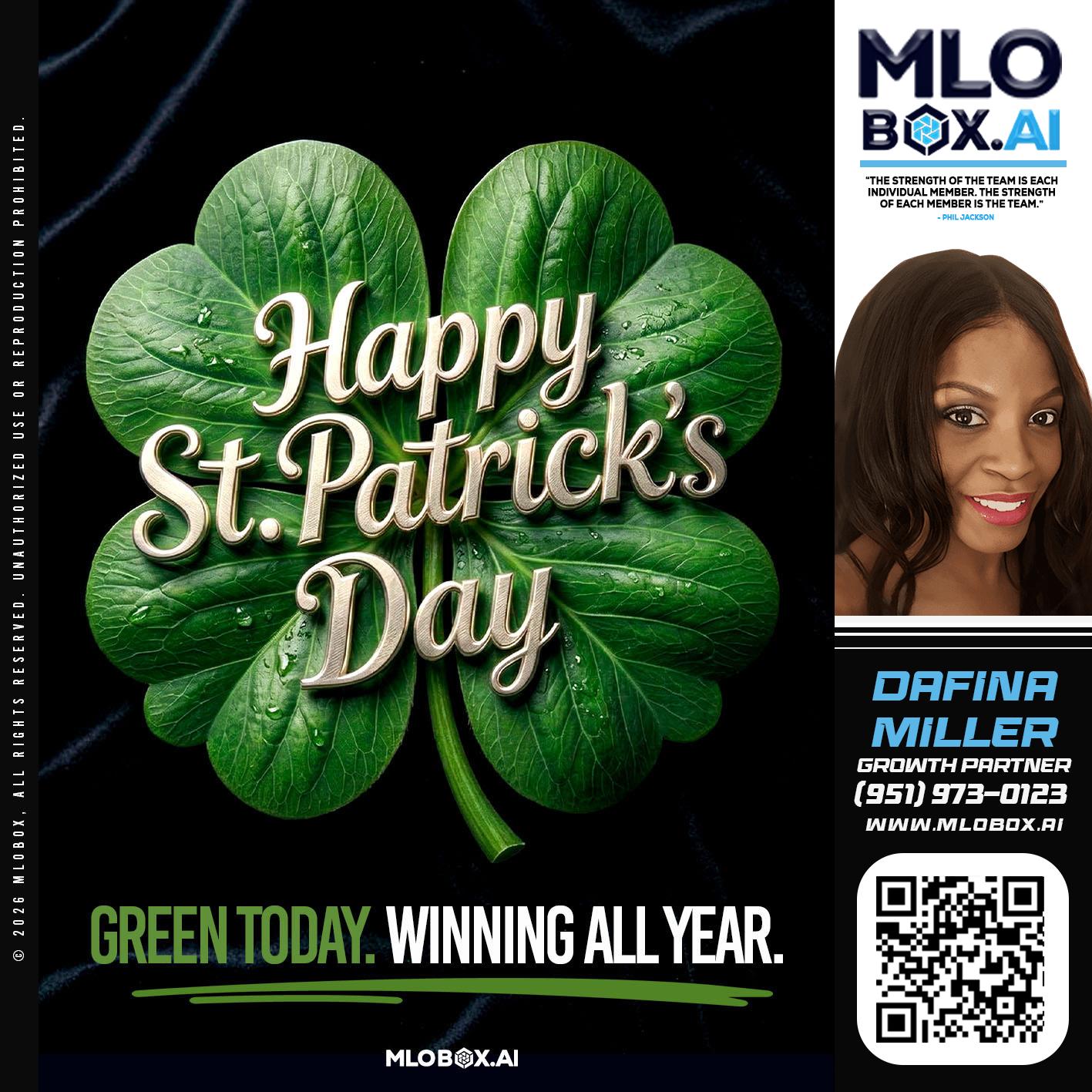 happy st Patricks day - Dafina Miller -Mortgage Loan Originator