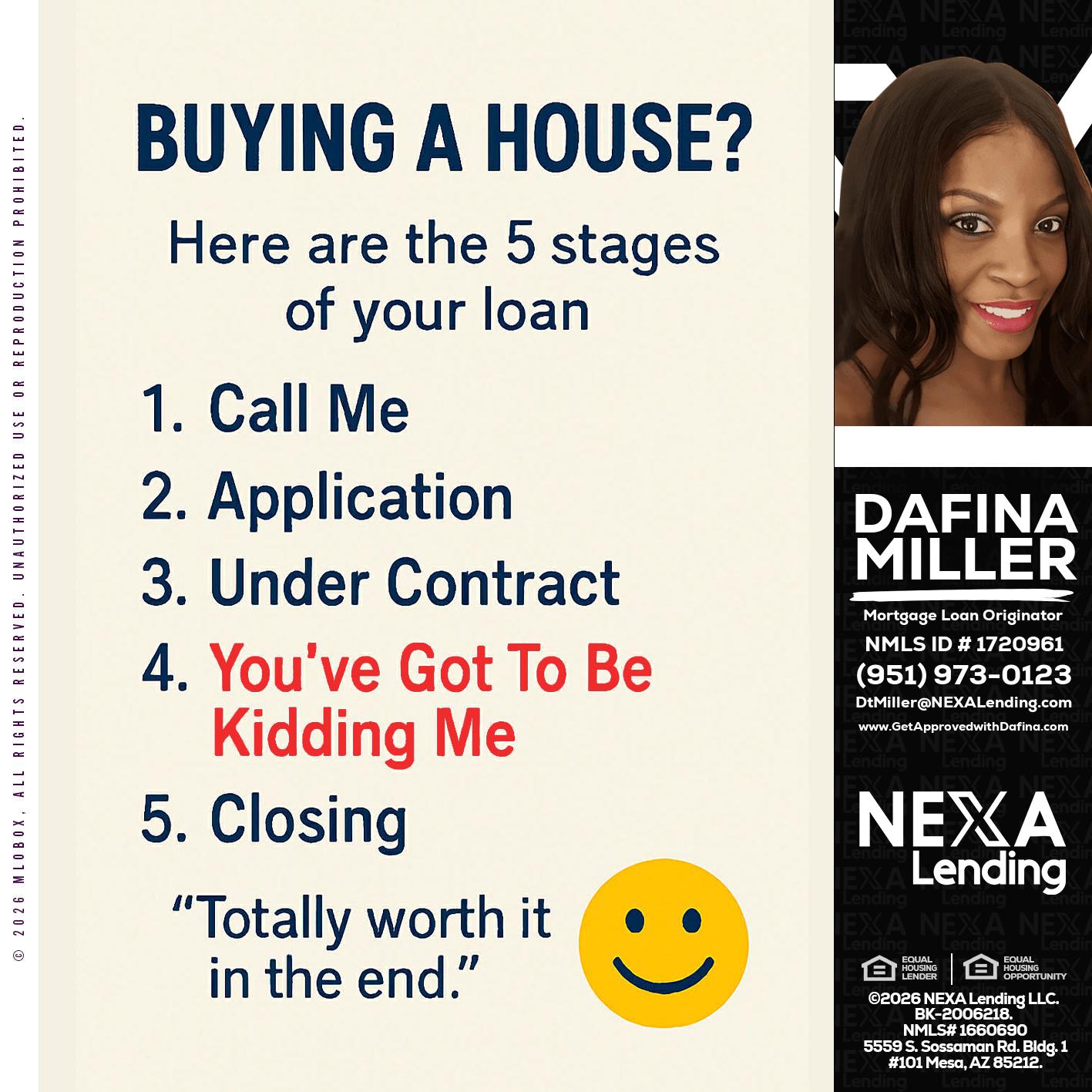 BUYING A HOUSE - Dafina Miller -Mortgage Loan Originator