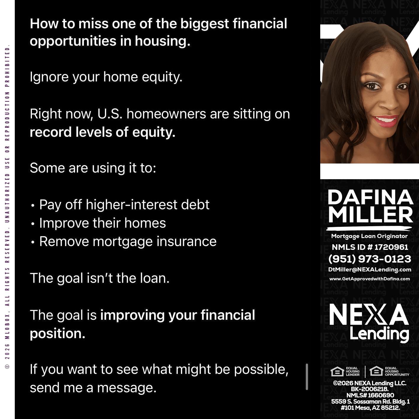 how to miss - Dafina Miller -Mortgage Loan Originator