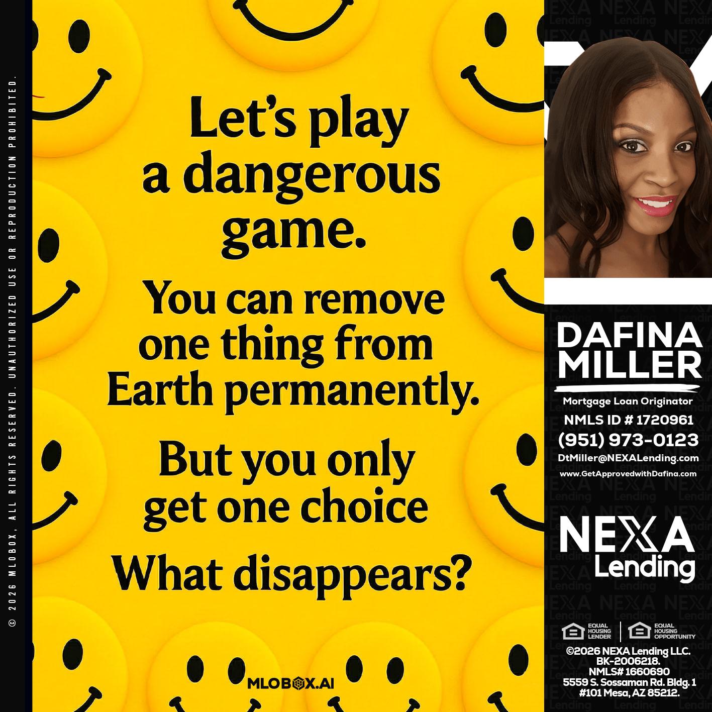 LETS PLAY - Dafina Miller -Mortgage Loan Originator