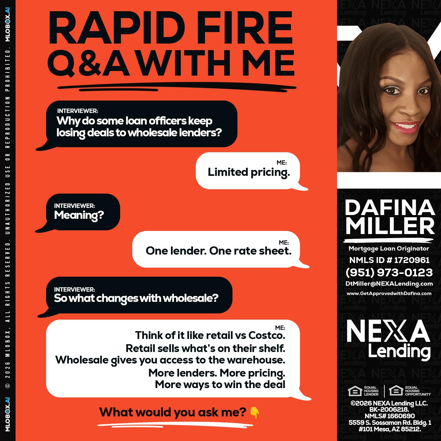 Q&A - Dafina Miller -Mortgage Loan Originator