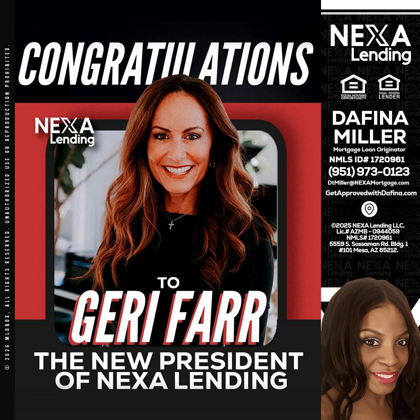 CONGRATULATIONS - Dafina Miller -Mortgage Loan Originator