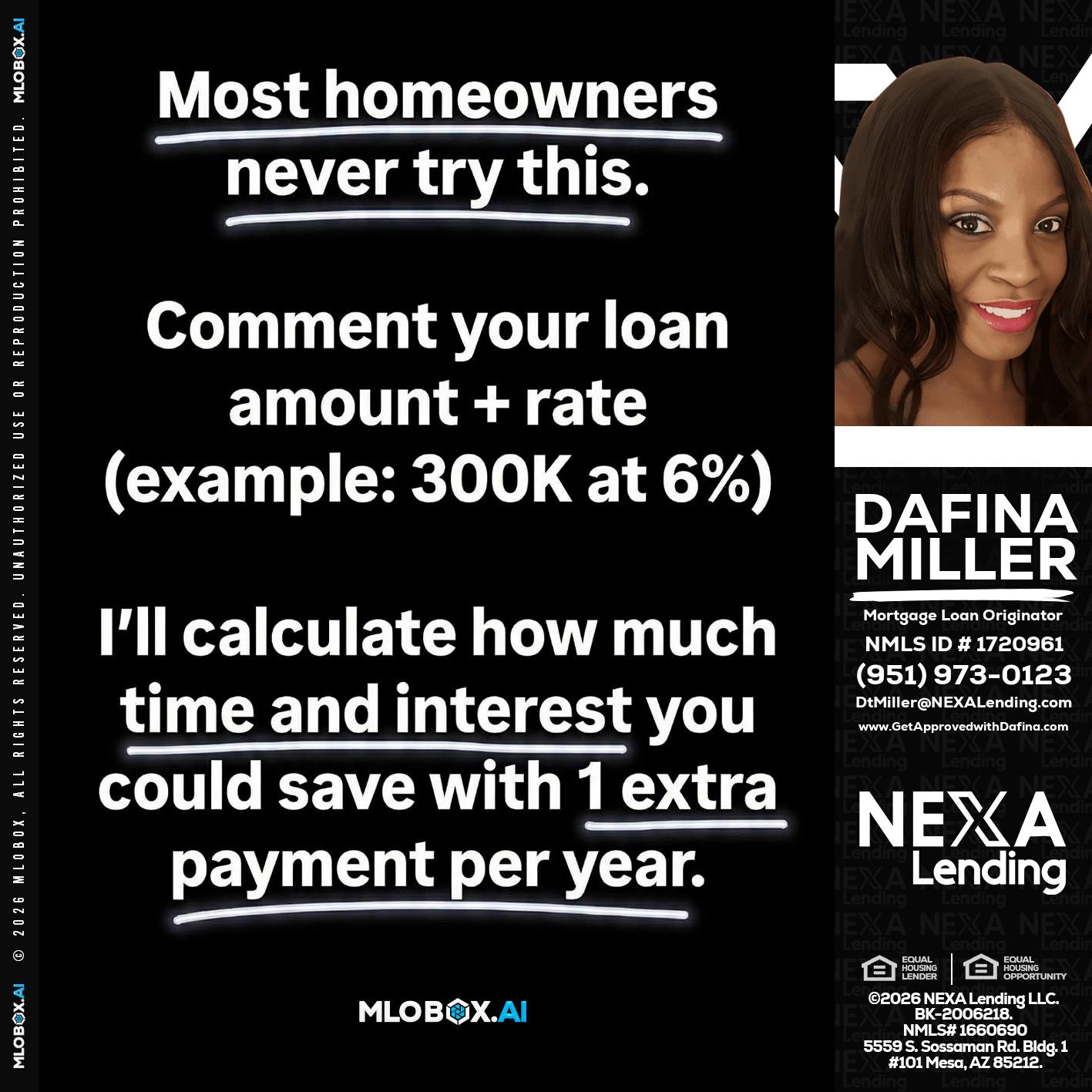 most owners - Dafina Miller -Mortgage Loan Originator