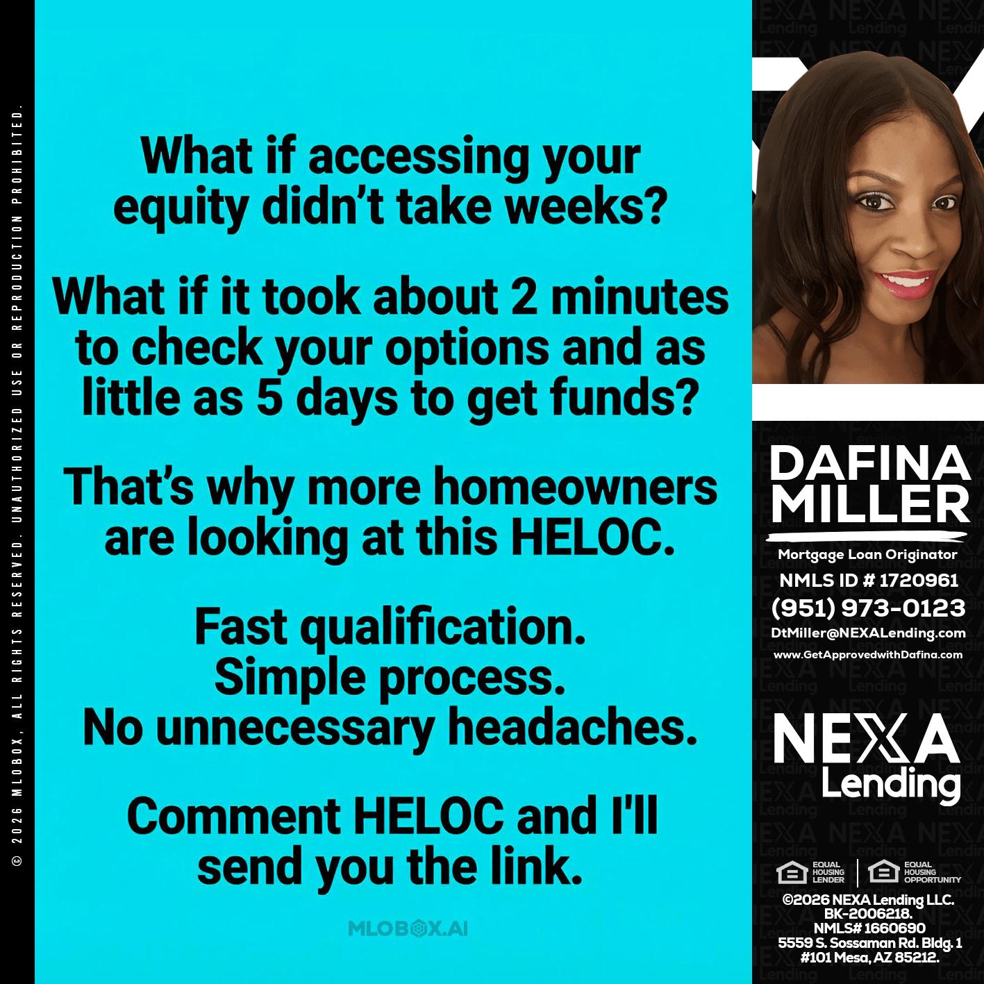 what if - Dafina Miller -Mortgage Loan Originator
