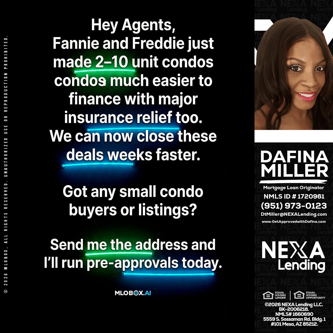 HEY AGENTS - Dafina Miller -Mortgage Loan Originator