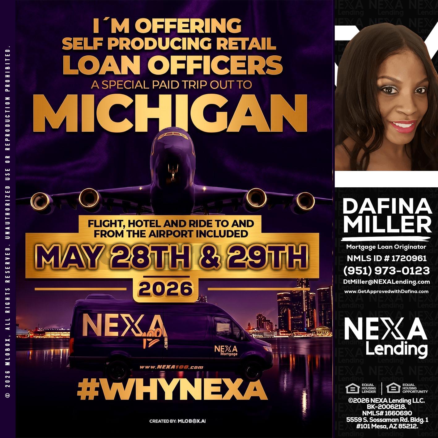 MICHIGAN - Dafina Miller -Mortgage Loan Originator