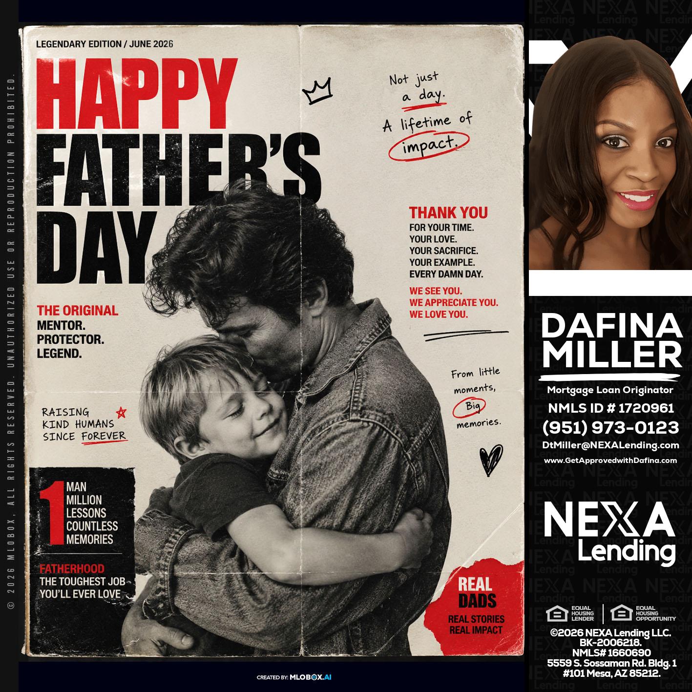 HAPPY FATHERS DAY - Dafina Miller -Mortgage Loan Originator
