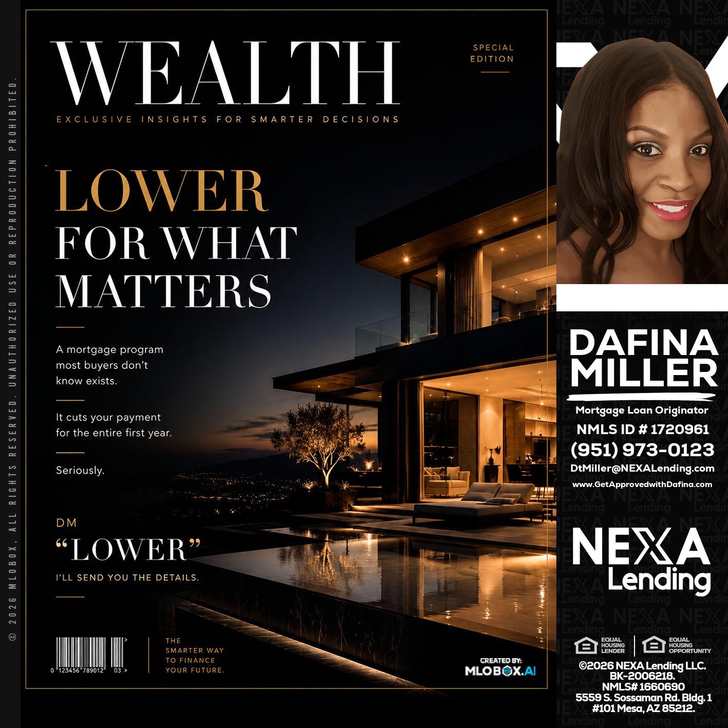 WEALTH - Dafina Miller -Mortgage Loan Originator